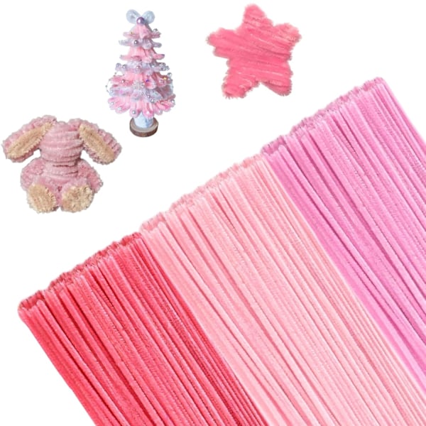 300 kpl putsauslankaa, 3 erilaista keltaista putsauslankaa taivutettavaa pehmeää käsityölankaa 30 cm putsauslankaa chenille-lankaa DIY-projekteihin ja käsityökoristeluun Set 3
