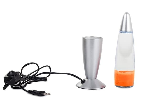 Lavalampa / LED-lampa - 34 cm orange