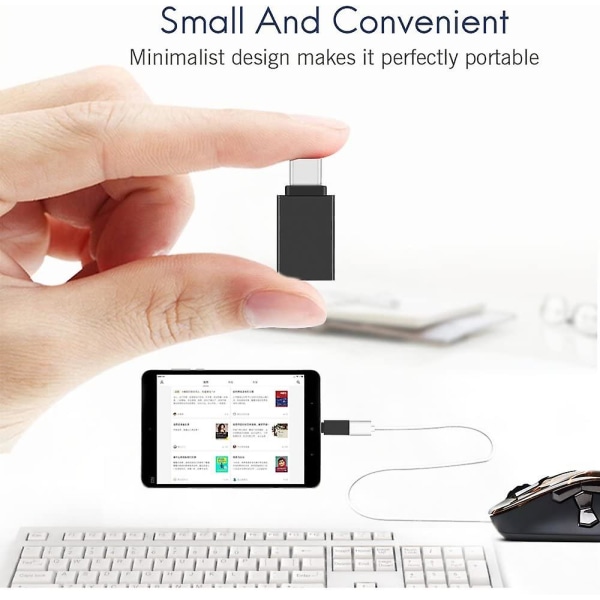 OTG-adapter Type-C til USB-adapter 3.2 egnet til Android, Huawei, Apple mobiltelefon og computeradapter