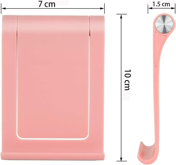 Telefonholder - Giftorld Multi-Vinkel Justerbar Telefon Bordholder Tablet Holder til iPhone Samsung Edge S6 Android Smartphone, Pink Pink