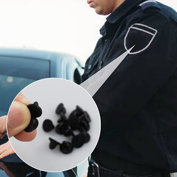 50 stk 11,5 mm sommerfugl clutch pin backing gummi pin backing erstatning uniform låsepin suspender slips pin holder