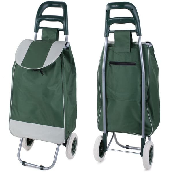 Shoppingvagn / Dramatenväska - Rullväska green