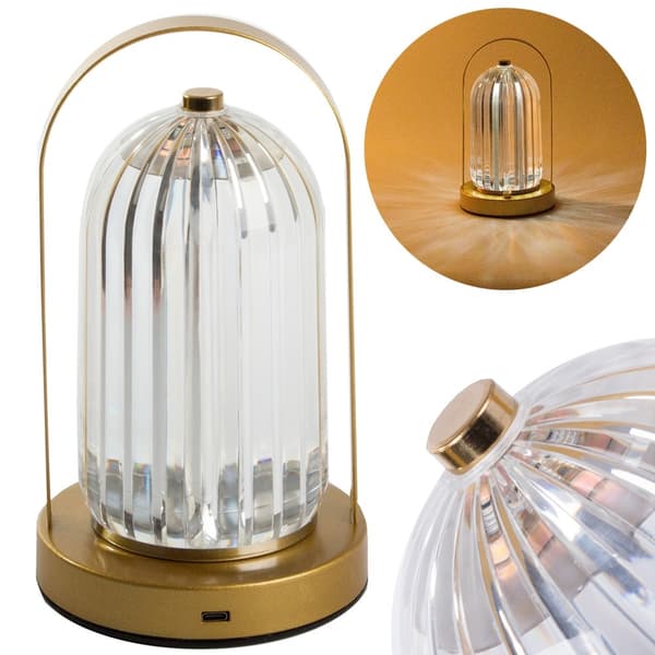 LED Krystalllampe / Bordlampe / Nattlampe - 3 Lysmoduser