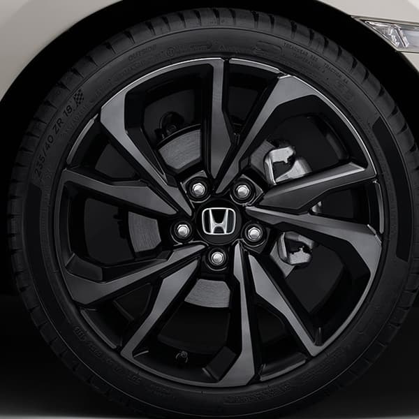 Honda centrumkåpor / hjulnavsbilsemblem - 4-pack 69mm - Black