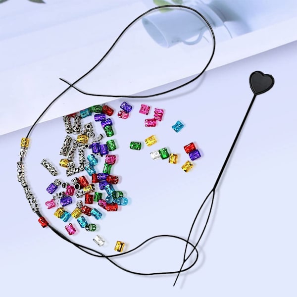 6 stk. Quick Beader til påsætning af perler/automatisk hårbeader