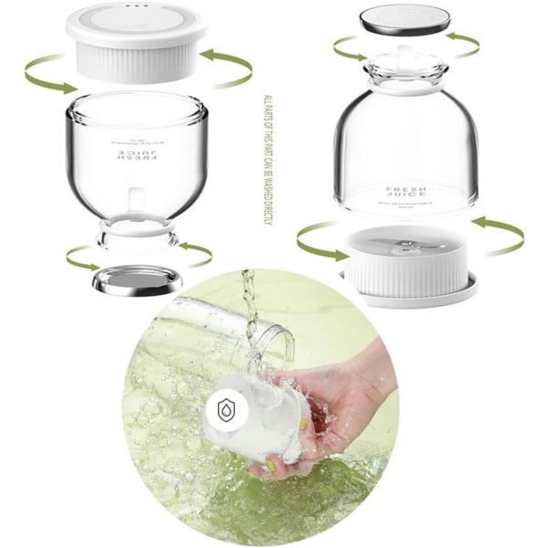 Bærbar Blender Smoothie Maker, Mini Blender