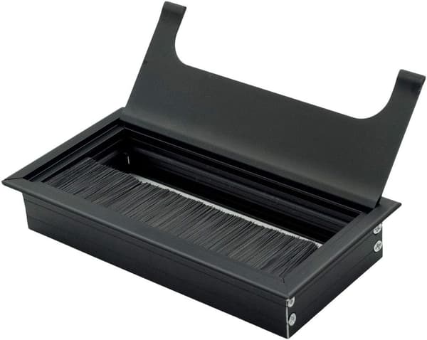 Rektangulær kabelgjennomføringstråddeksel 160mm x 80mm - 2-pakning