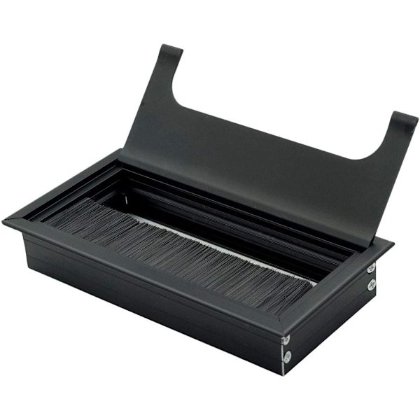 Rektangulära kabelgenomföringar Kabelhålsskydd 160mm x 80mm - 2-pack