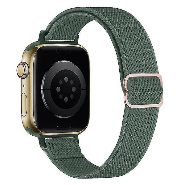Rem til Apple Watch Band 38 40 41mm Slank Elastisk Loop Nylon Rem Til Iwatch Serie