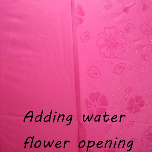 Parasol paraply for damer UV-beskyttelse for kvinner Parasol lett Anit-UV paraplyer for sommer solbeskyttelse Rose Red