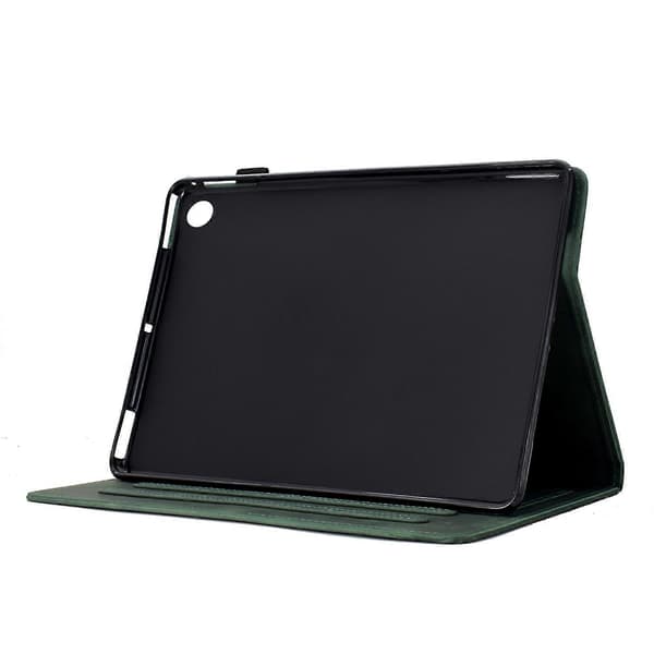 Til Samsung Galaxy Tab A9 Etui Katte Præget PU Læder Kort Slots Tablet Cover