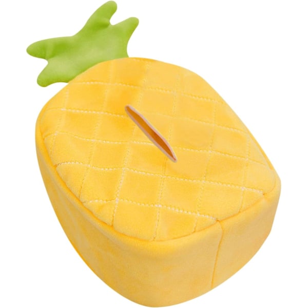 Ananas søt plysj vevboksdeksel dekorativ frukt myk vevholder papirholder serviettboks