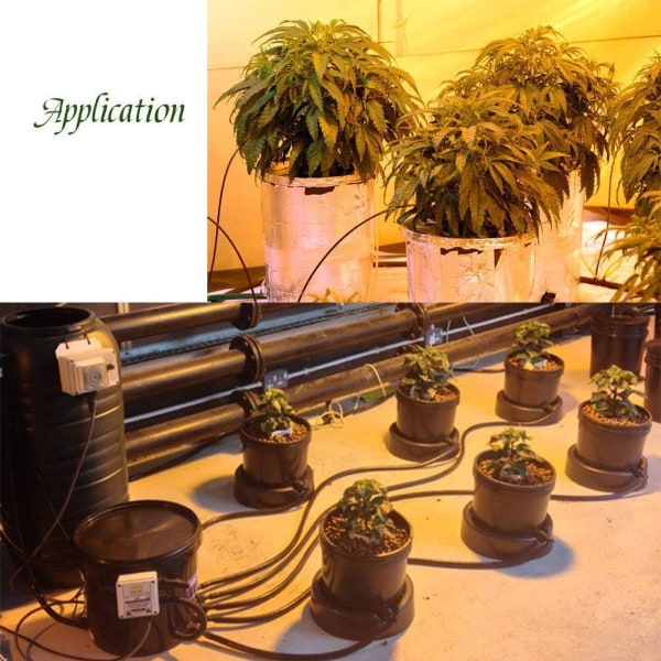 Självbevattnade vattenrör 4mm/7mm mikroslangbevattningssystem för blommor, växter, bonsai, trädgård och uteplats, 20m