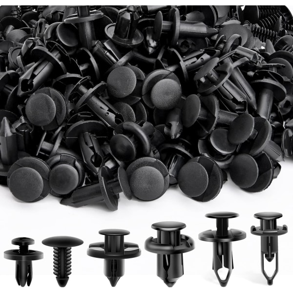 200 st Fasteners för Bil 6mm 7mm 8mm 9mm 10mm Expansionskruvar Ersättningsset för GM Ford Toyota Honda Chrysler Nissan