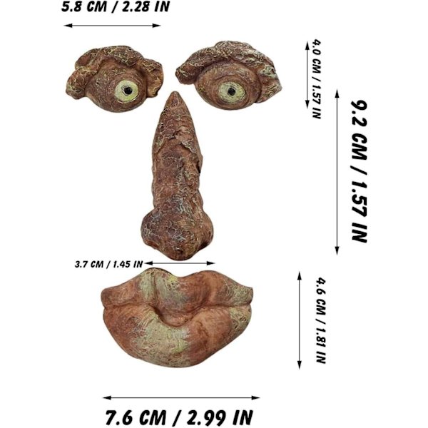 Gammel mand trækrammer, havekigger, havekunst, skulptur, ornament, udendørs skulptur, træansigt, havedekoration, (C)