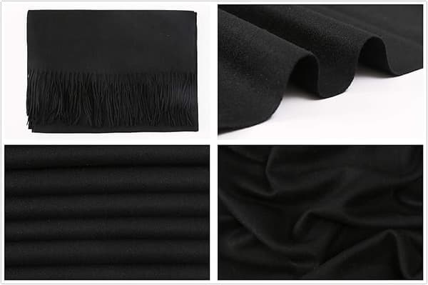 Dame Tørklæder Pashmina Sjaler og Slå-om til Bryllup Tørklæder til Kvinder Vinter-sort