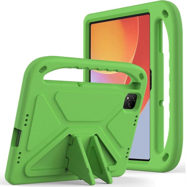 Infinix Xpad -kotelo, kädensija, jalusta, tabletti, EVA-suojus - Vihreä
