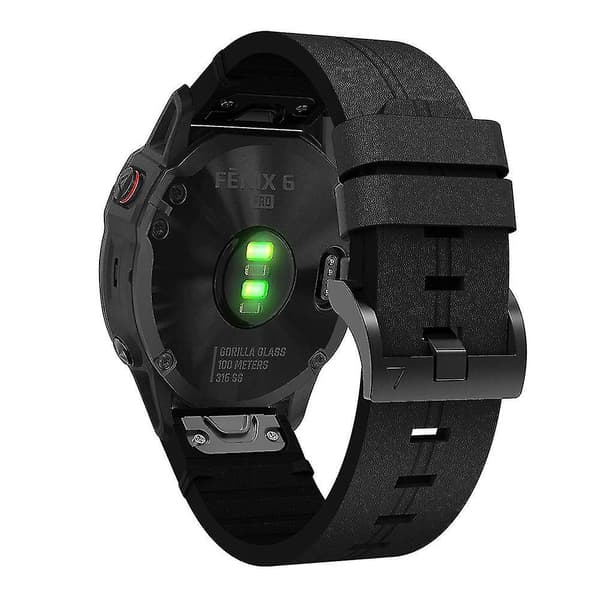 Ersättningsläderrem kompatibel med Garmin Fenix 6