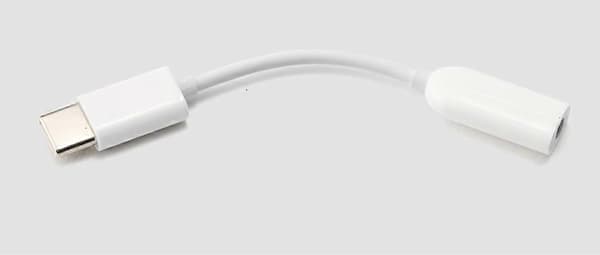 XIAOMI OEM USB Type-C til 3,5 mm lydadapterkabel - Hvit