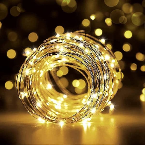 LED-valosarja 20M 200 LEDiä, - USB-virta (lämmin keltainen)