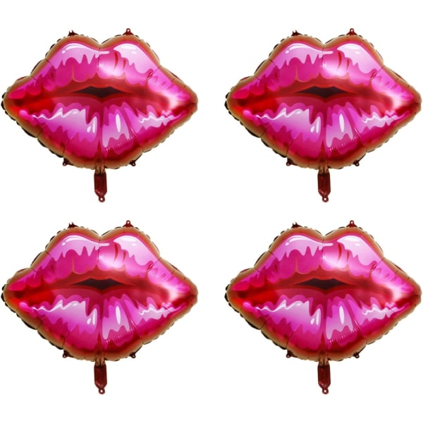 Kiss Lips Folieballonger Romantiska läppar Form Mylarballong för alla hjärtans dag Bröllopsförslag