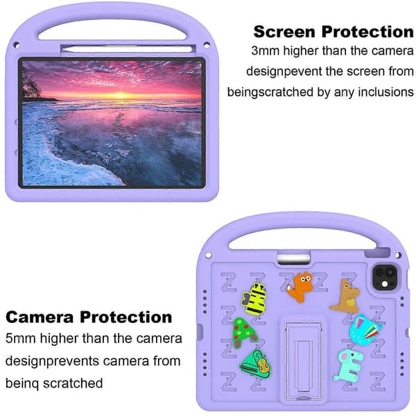 Ställfodral EVA+PC surfplattsskydd för iPad Air 11 (2024)/iPad Pro 11 (2024)