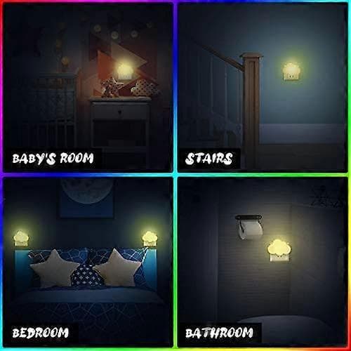 2-pakning LED Nattlys Sky Mykt Lys (Gul)