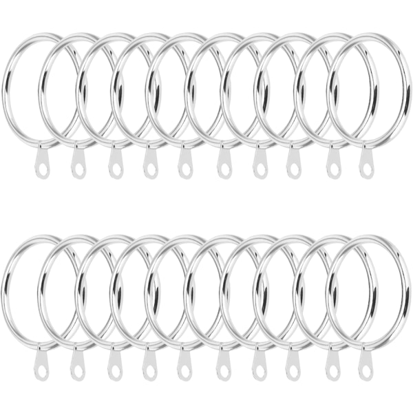 Gardinringar i metall för upphängning av gardiner och duschdraperier - gardinstångsringar