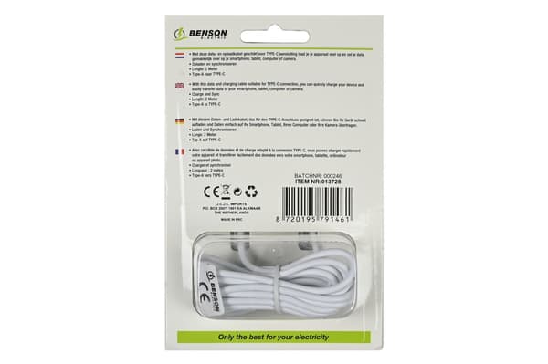 USB-C-kaapeli 2 m