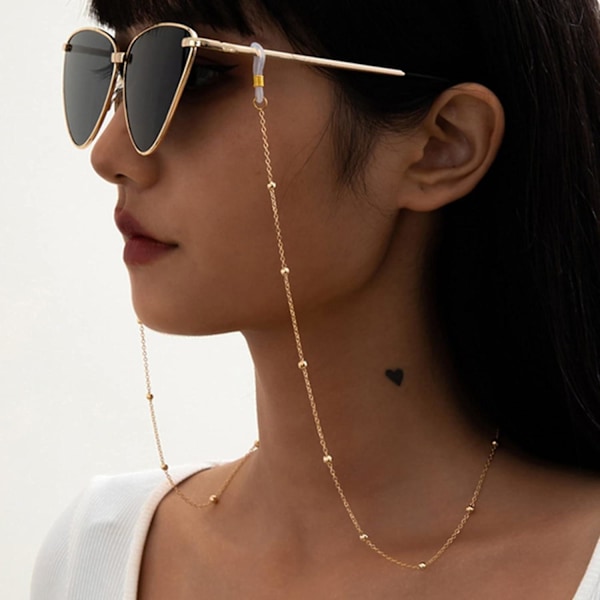 5 stk. Brillekæde Solbriller Kæde - Perle Brille Snor Lanyard