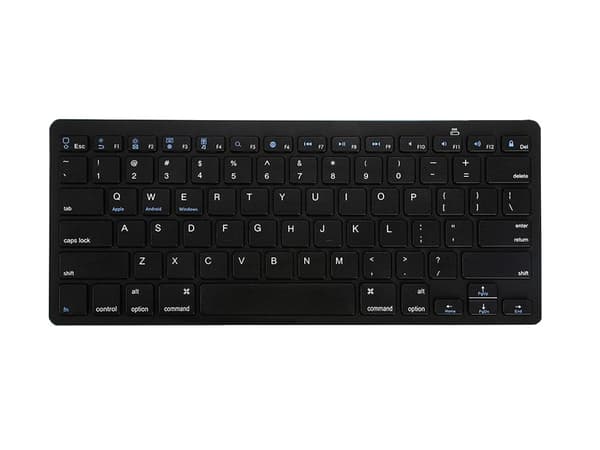 Trådløst Bluetooth-tastatur til PC iPad Mac Lille Slankt Lavprofil black