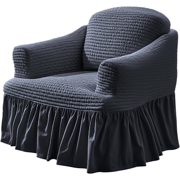 Sofaovertræk elastisk skridsikkert sofaovertræk elastisk sofaovertræk dark grey 185CM