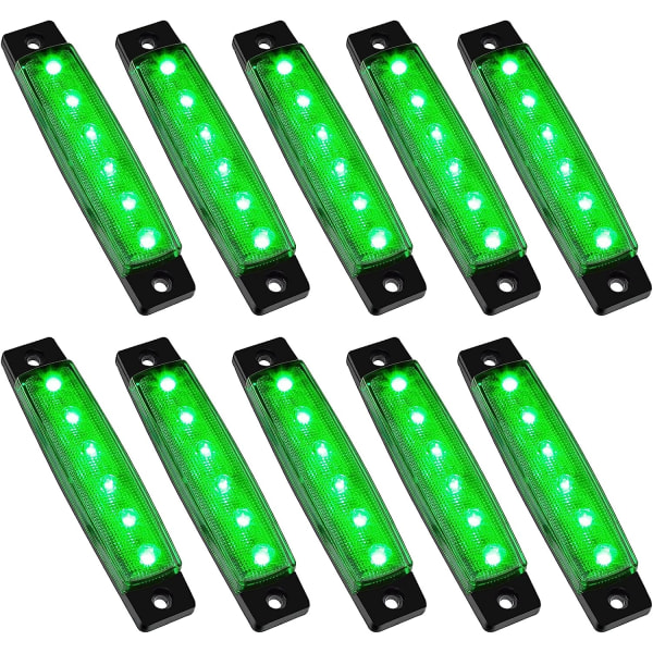 10Pcs LED Rock Strip Lights Car Wheel Fender Well Lighting Kits Waterproof for Golf Cart Wrangler Offroad Truck UTV ATV