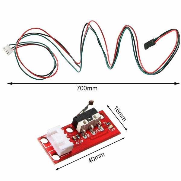 6 stk. End Stop Mekanisk Grænseafbryder til RepRap Prusa Mendel CNC Arduino Mega 2560 RAMPS 1.4 3D Printer