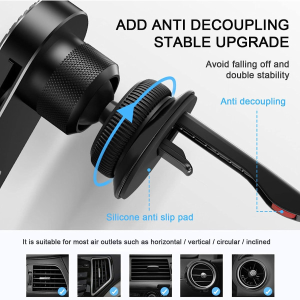 Päivitettävä tablettipuhelimen pidike autoon Joustava puhelimen pidike Hands Free Clamp Cradle