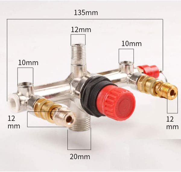 Enhåls tryckbrytare konsol manometer säkerhetsbarma ventil styrventil regulator