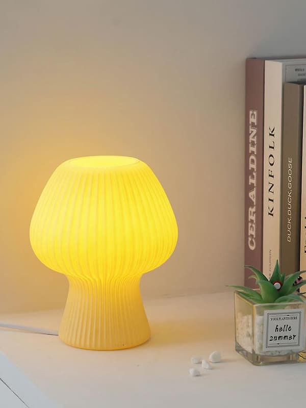 Oppladbar sopp LED-bordlampe bordlampe romrestaurant bardekorasjon