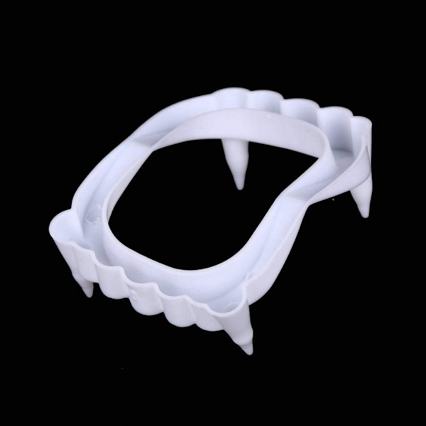 Halloween Fångar Falska Vampyrtänder Vita Skräck Fångar Halloween Tänder Leksak Fula Tänder Skämt Falska Tänder Roliga Tänder Cosplay Rekvisita Proteser 4 Stycken
