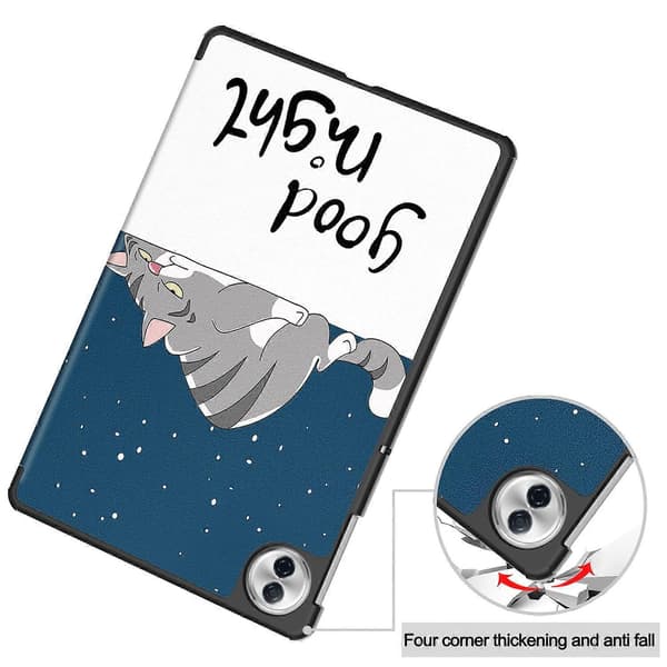 For Honor Pad 10 Deksel Mønstertrykk Lær Stativ Tablet Cover