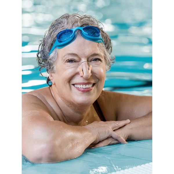 Silikoninen uimarin nenäklipsi, harjoitusnenän suojus teräksellä aikuisten uintikilpailuihin (aikuisten koko)