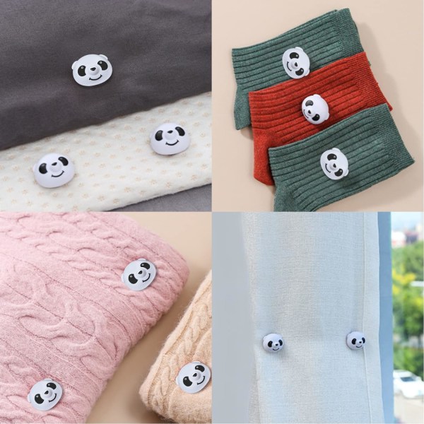 8 stk Panda dynetrekk klips Non-Slip klemme klips sengetøy holder for teppe sengetøy gardin klips fester