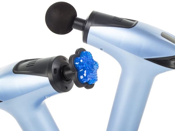 Rygmassagepistol kropsbenmassager stærk massagepistol 5 spidser blue