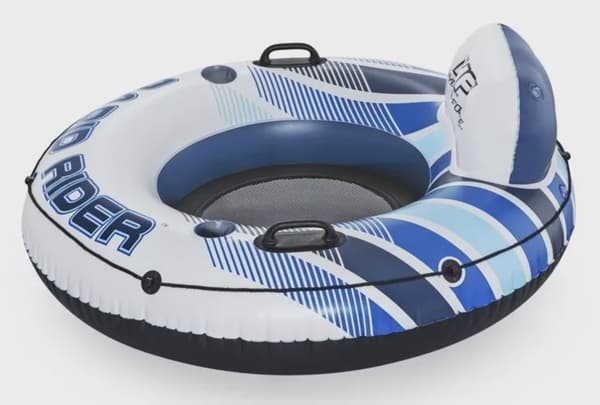 Uimarengas selkänojalla / Kelluva tuoli - 120 cm blue