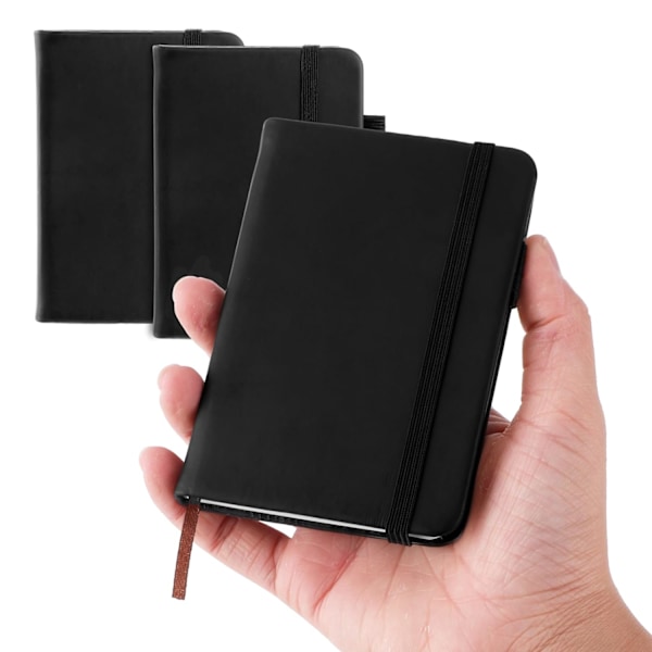 3 st Pocket Notebook Liten Notebook Dagbok Hardcover Notebooks Notepad Högkvalitativt Tjockt Linjerat Papper, A7 100 Sidor