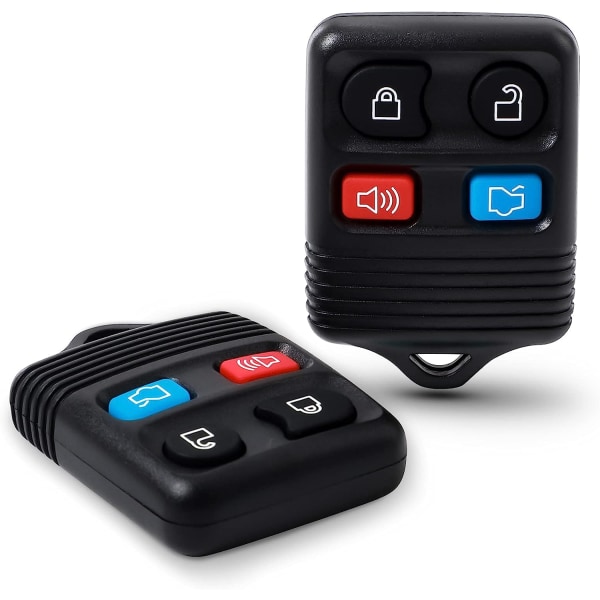 4 knappers fjernkontroll nøkkelfob for Ford Focus, 2 stk