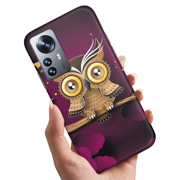 Etui / Mobilcover til Xiaomi 12 Pro - Lysebrun Ugle
