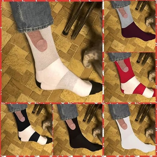 Julklappstrumpor Varma strumpor Jultomten Småbarn Vinter Höststrumpor Stitch Vävda Mid Calf Strumpor