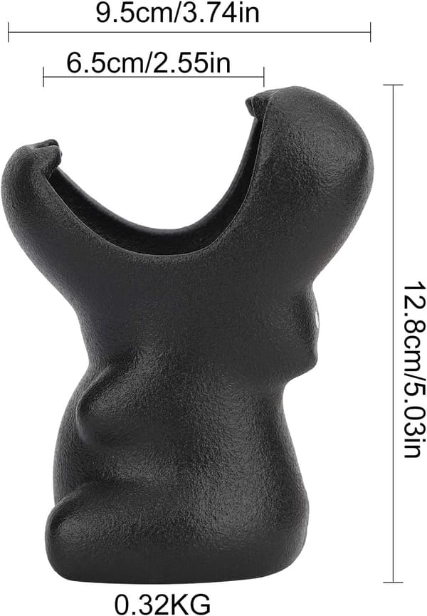 12,8*9,5CM Keramiska Blomkrukor, Suckulenta Växt Blomkrukor, (Utan Träpall)