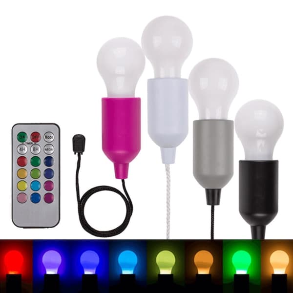 Trådlös LED-lampa med sladd - RGB