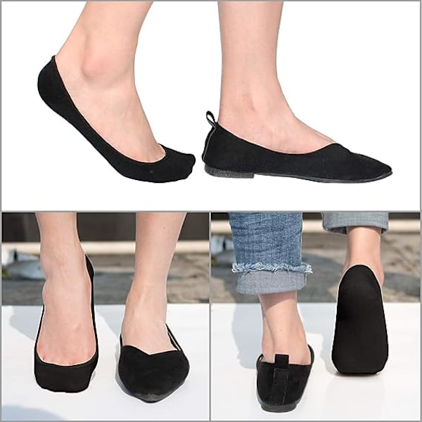 No Show Socks Women för Flats 4 Pack Non Slip Invisible Ultra Low Cut Socks